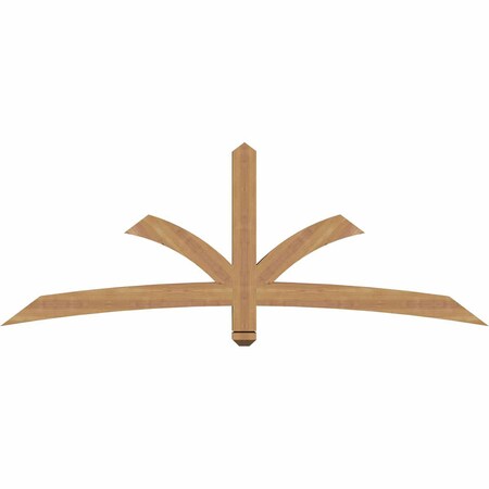 Ekena Millwork Davenport Timber Gable Bracket, Western Red Cedar, 72"W x 27"H x 3 1/2"D x 3 1/2"F, 9/12 Pitch GBW072X27X0404DAV00SWR
